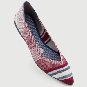 ROTHY’S Varsity Stripe points size 7 EEUC